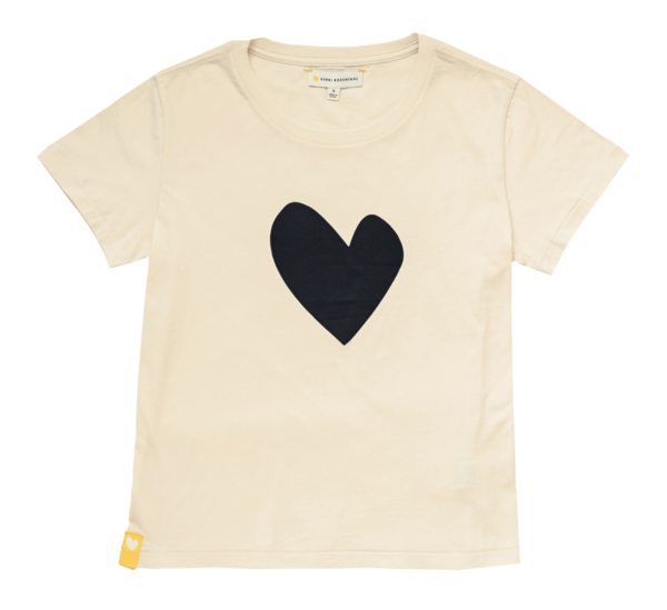 Suke Imperfect Heart Tee - Chalk