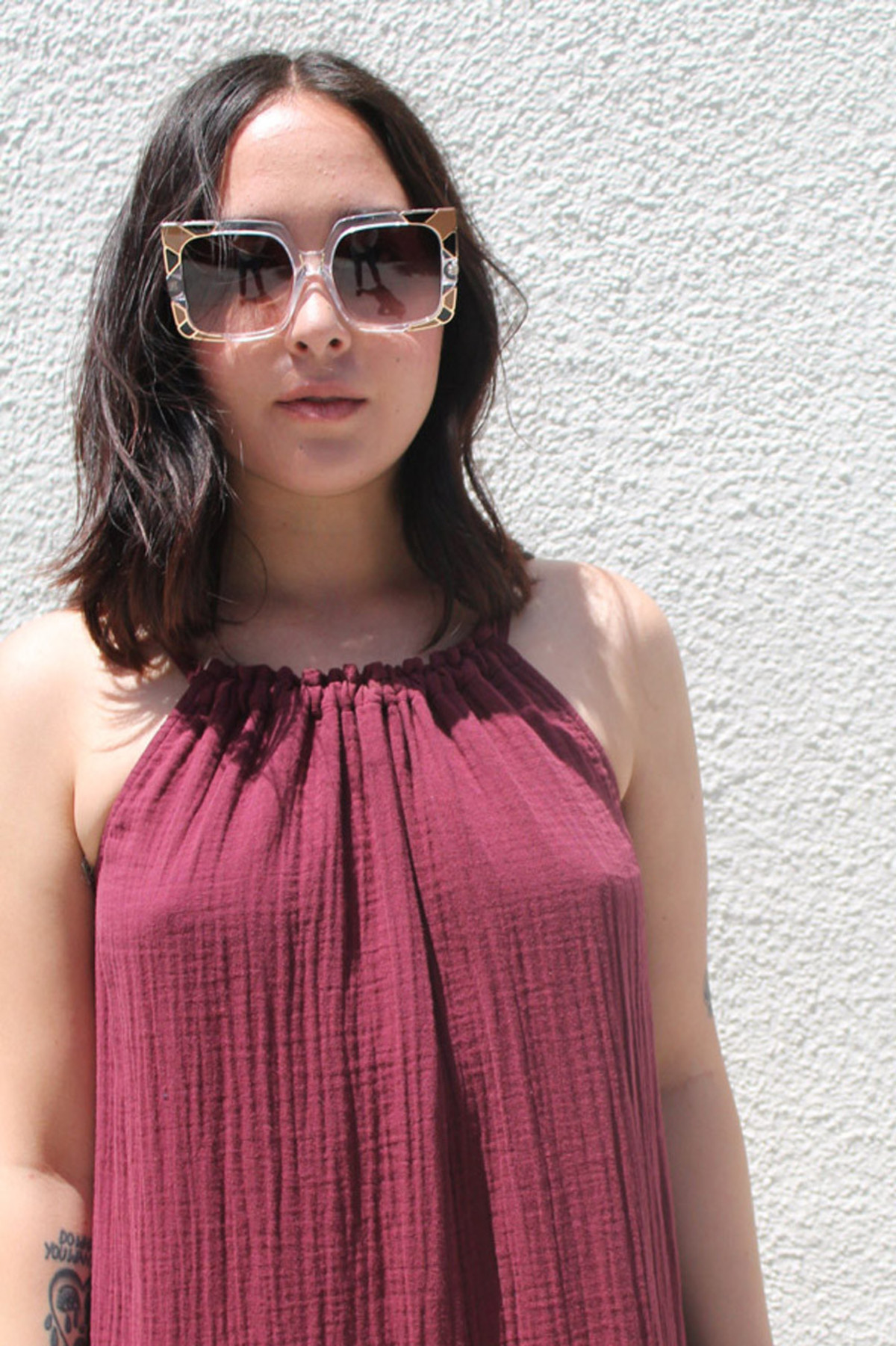 Pared Eyewear Pared Sun & Shade Sunglasses in Clear/Tan 
