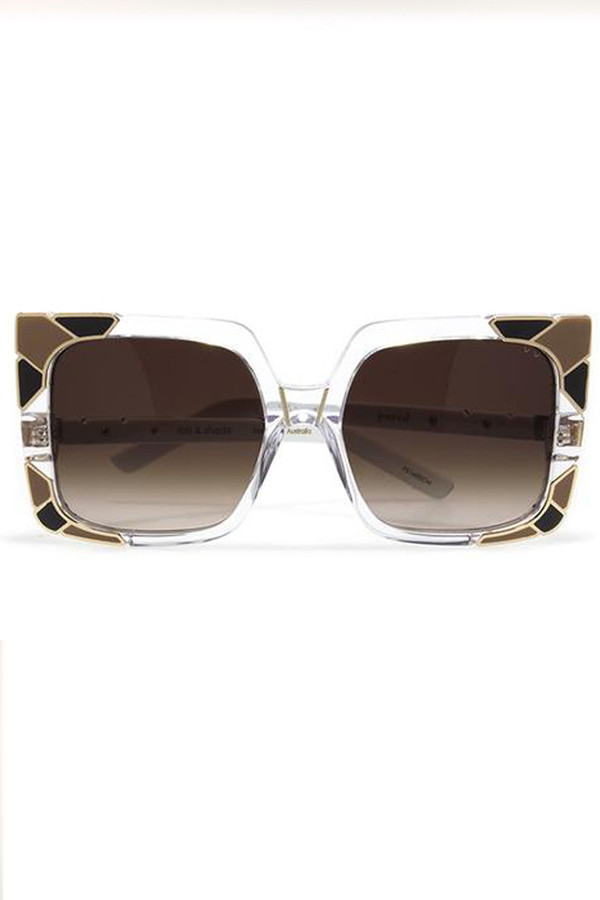 Pared Eyewear Sun & Shade Sunglasses Pared Eyewear Pared Sun & Shade Sunglasses in Clear/Tan  main image 2