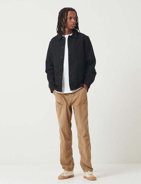 Le Laboureur Linen Work Jacket - Black | Garmentory