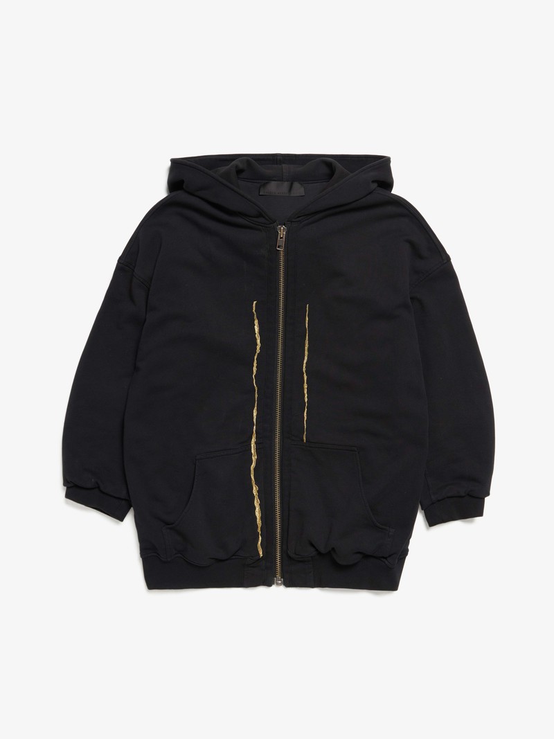 pre-loved Haider Ackermann M Gold Lines Printed Front