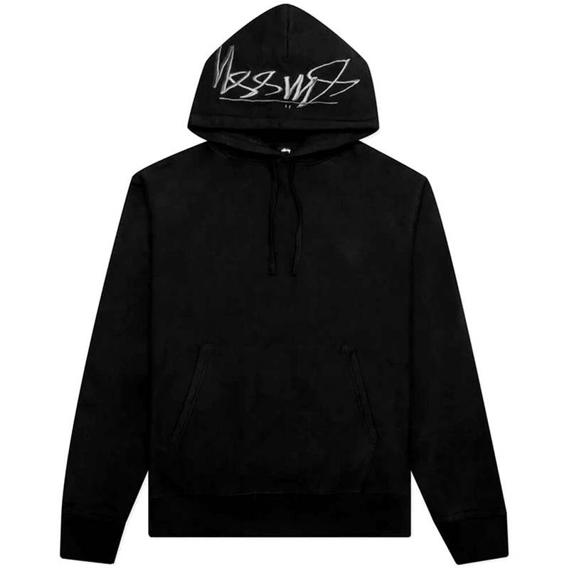 ★人気★【STUSSY】★Stussy Basic Embroidered Hoodi.e Black★ Stussy Black Embroidered Hoodie Stussy