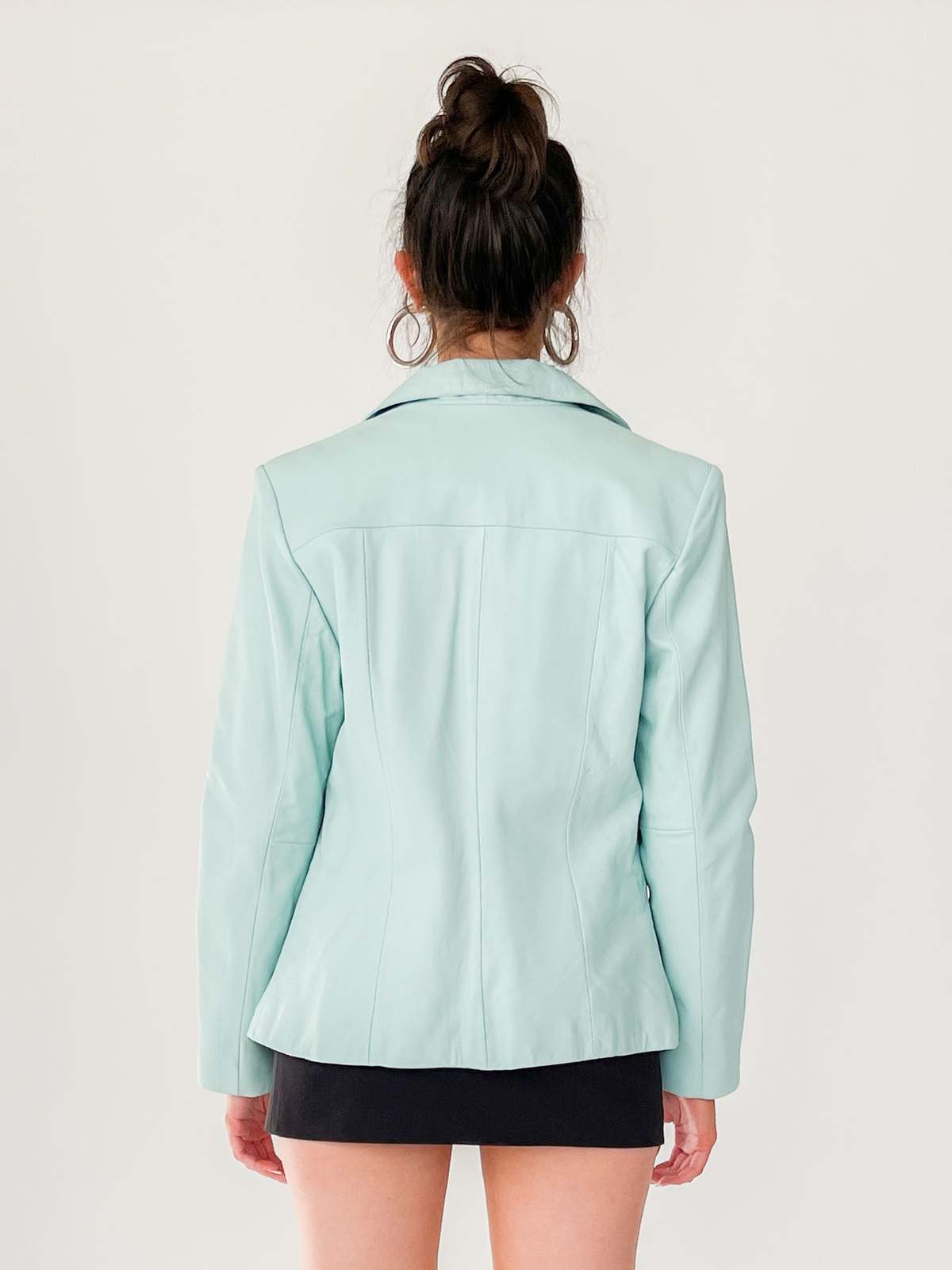 Vintage Leather Jacket - Mint | Garmentory