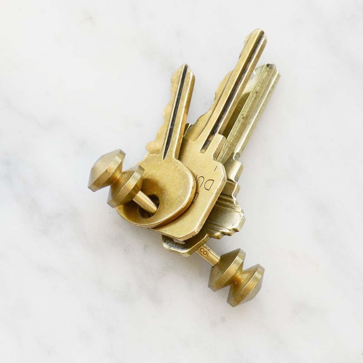 Postalco Abacus Totem Key Holder Brass Garmentory