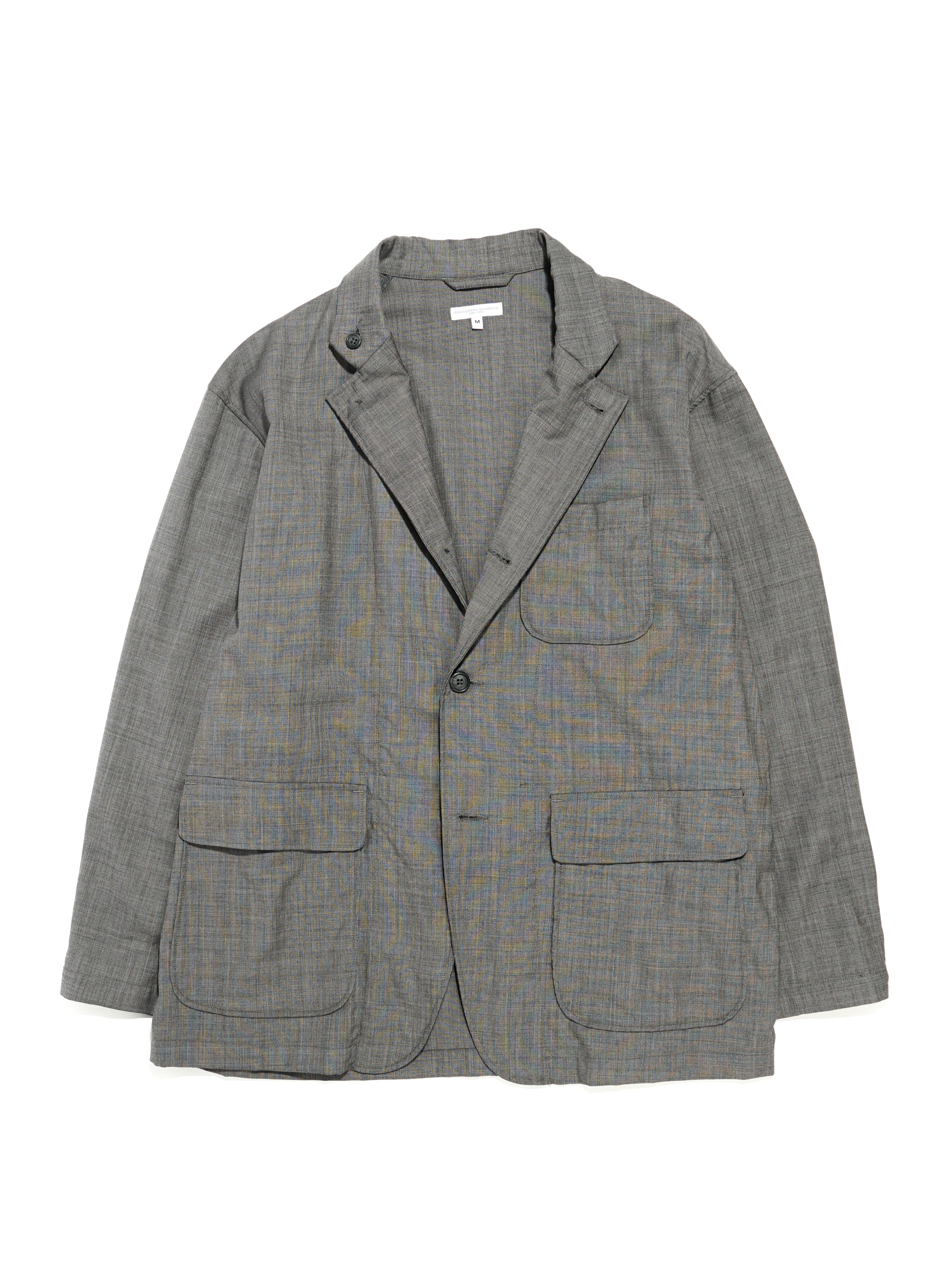 Engineered Garments Wool Loiter Jacket - Grey Sharkskin | Garmentory