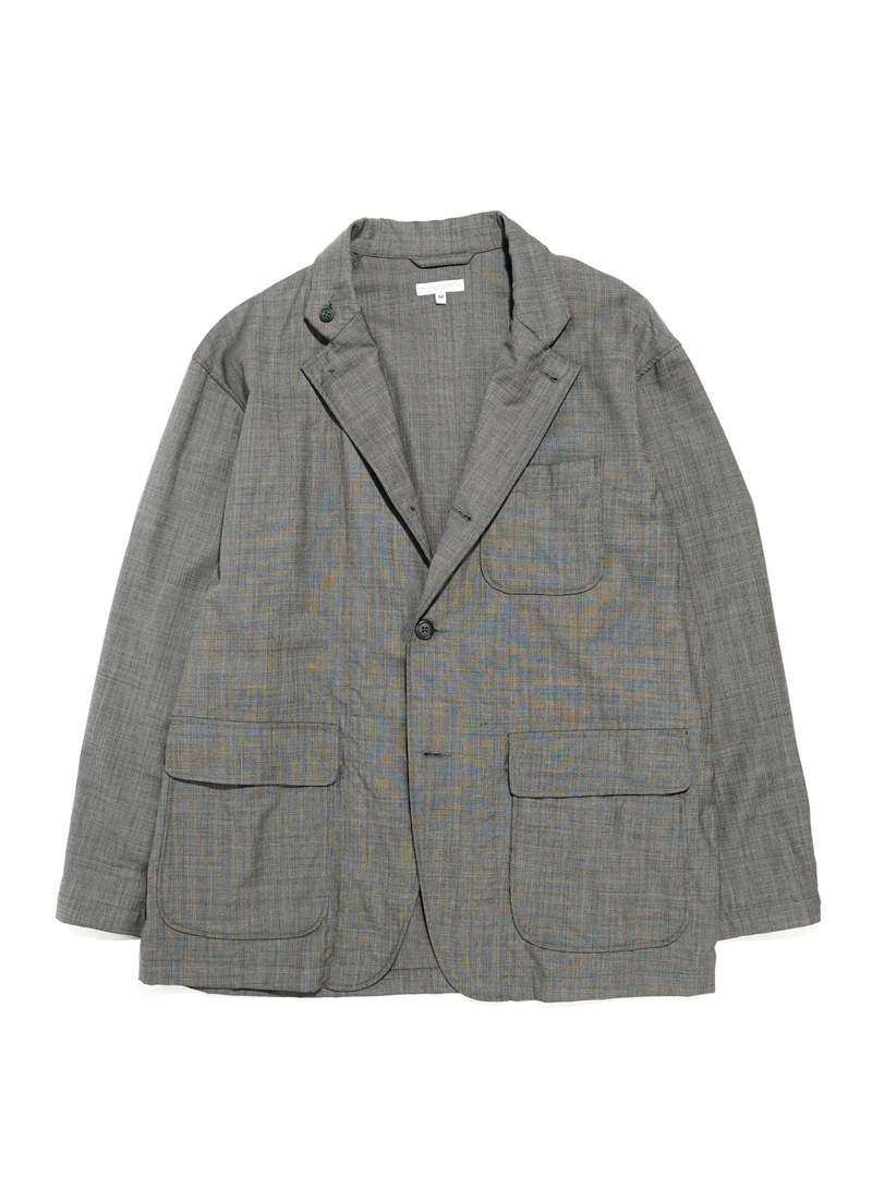 ジャケット・アウター Engineered Garments Loiter Jacket Wool Engineered Garments Wool Loiter Jacket - Grey Sharkskin | Garmentory