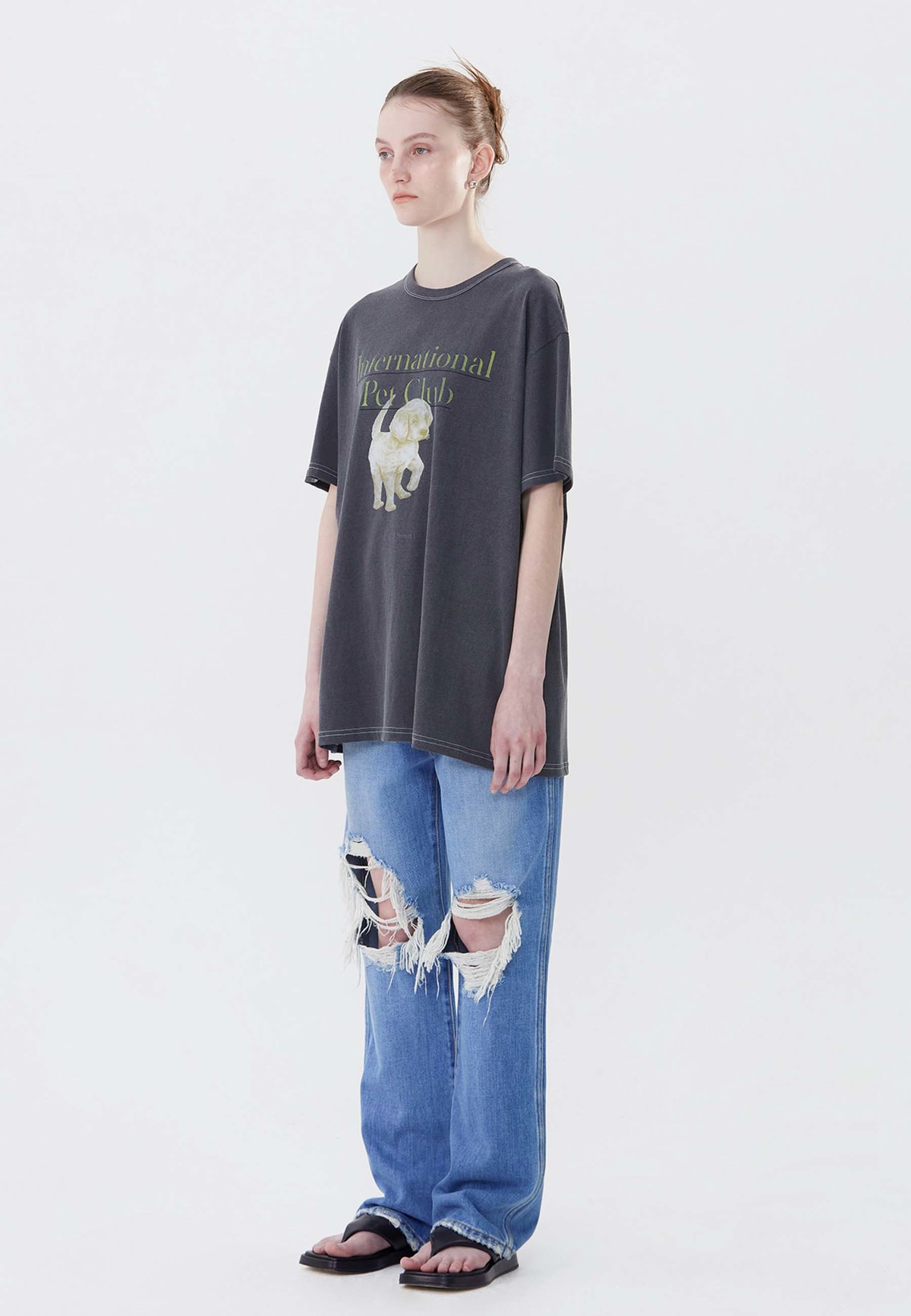 Theopen Product Pet Club Cotton T-Shirt - White - Image 2 of 5