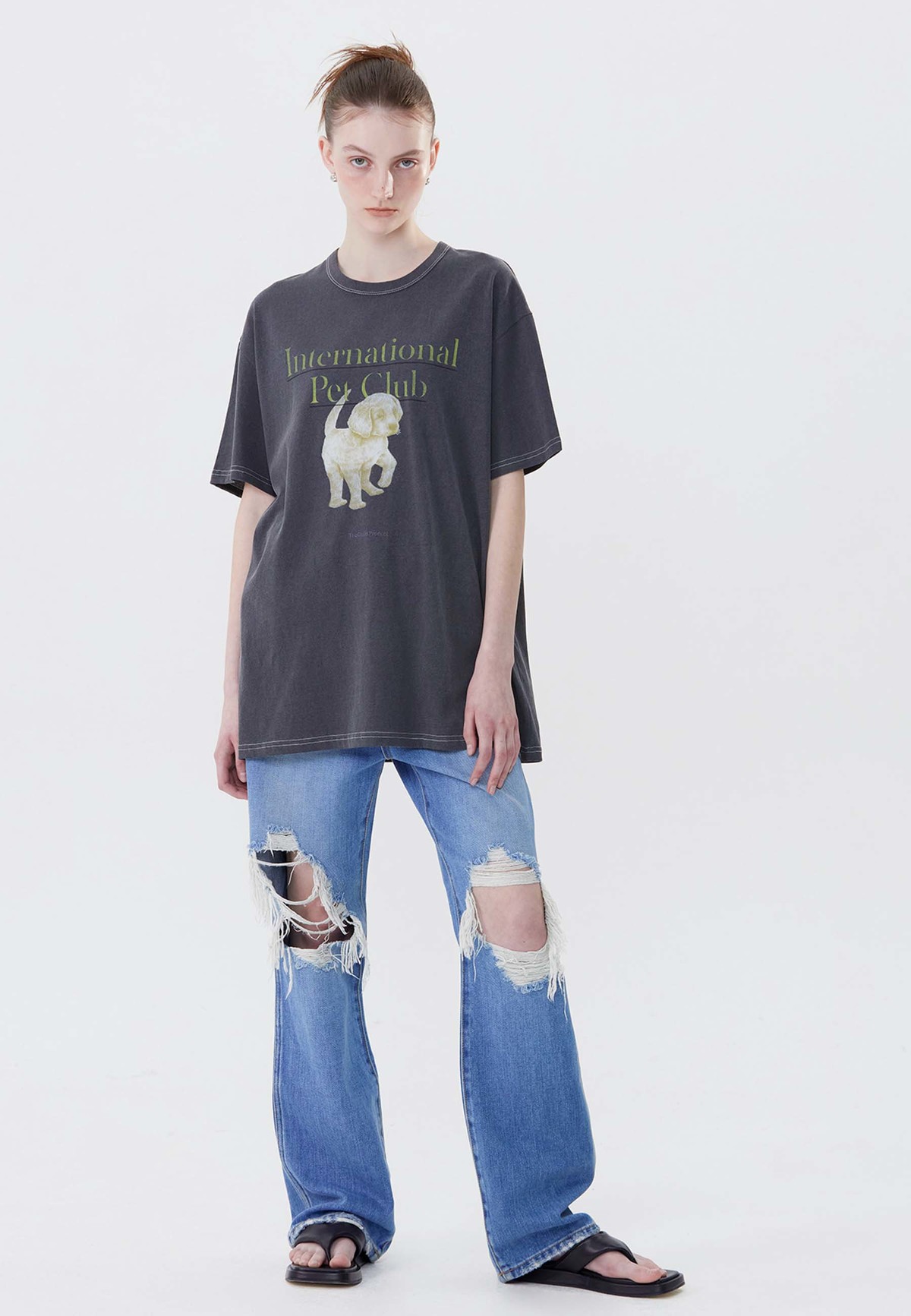 Theopen Product Pet Club Cotton T-Shirt - White - Image 3 of 5