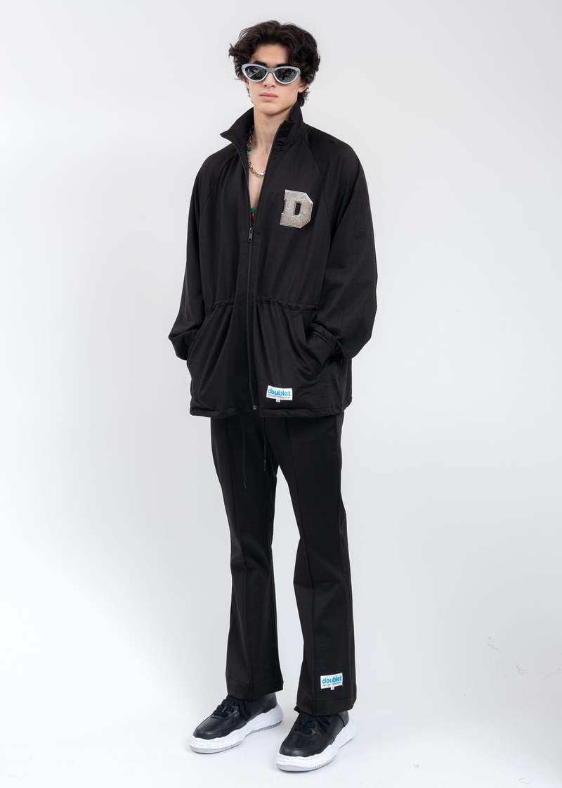 Doublet METAL LETTER Track Jacket - Black | Garmentory