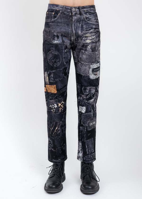 定価31万doublet 22ss photo stitch pants 刺繍 Doublet PHOTO STITCH Pants - BLACK | Garmentory