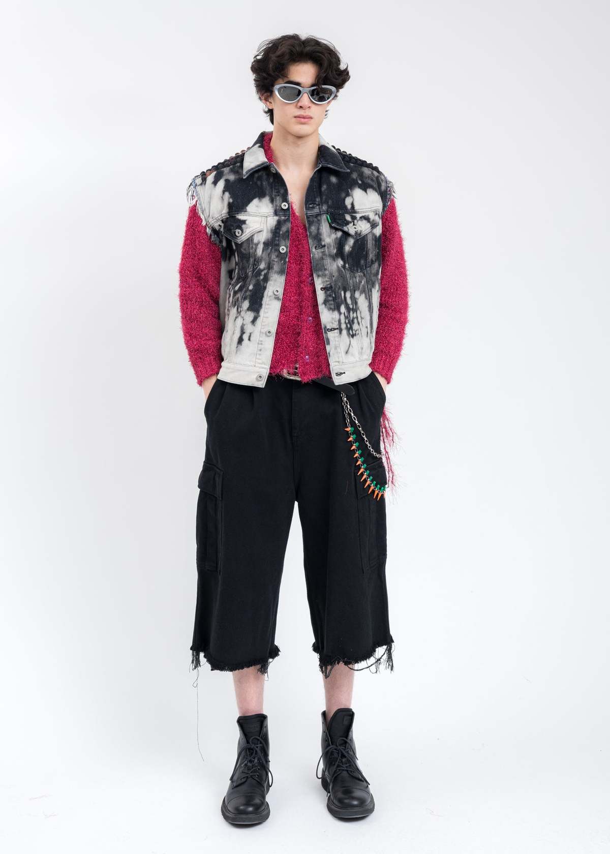 Doublet RECYCLE PUNK DENIM Vest - BLACK | Garmentory