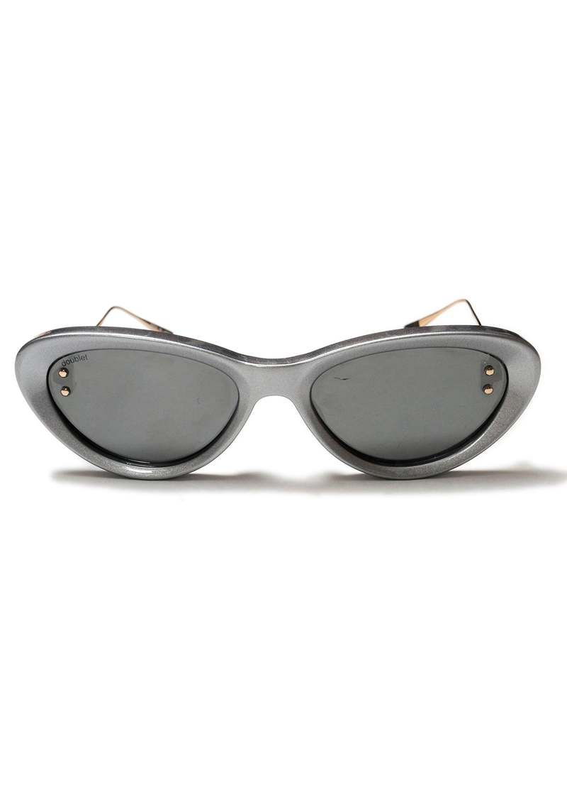 Silver UPCYCLE METAL FLAME Sunglasses - white | Garmentory 
