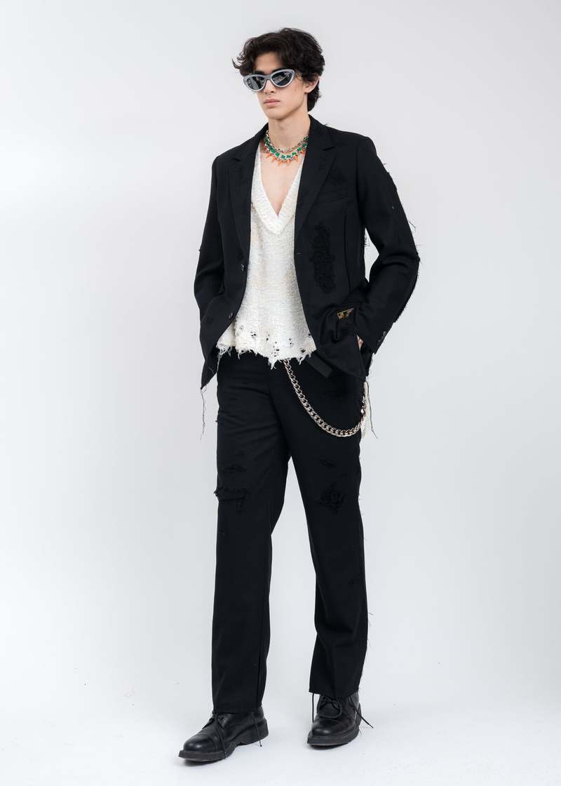 Silver UPCYCLE METAL FLAME Sunglasses - white | Garmentory 