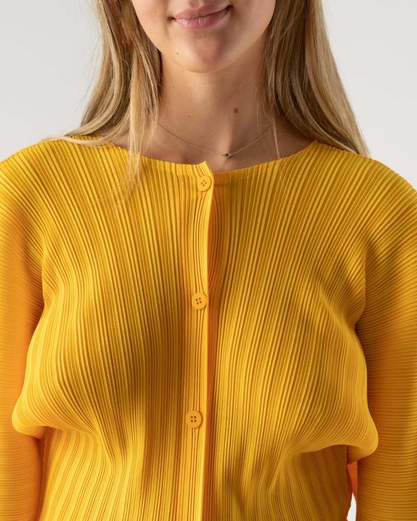 PLEATS PLEASE ISSEY MIYAKE カーディガンyellow COLOR PLEATS – isseymiyake.com