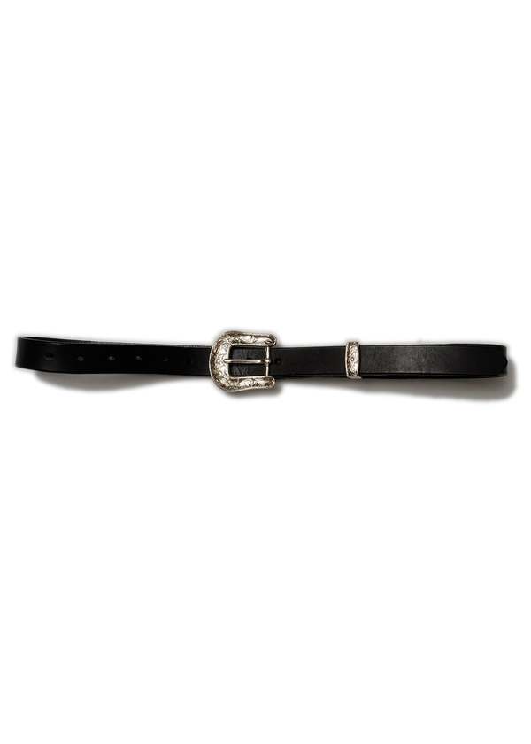 Doublet BUCKLE HOOK Leather Belt - Black | Garmentory