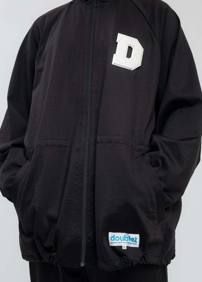 Doublet METAL LETTER Track Jacket - Black | Garmentory