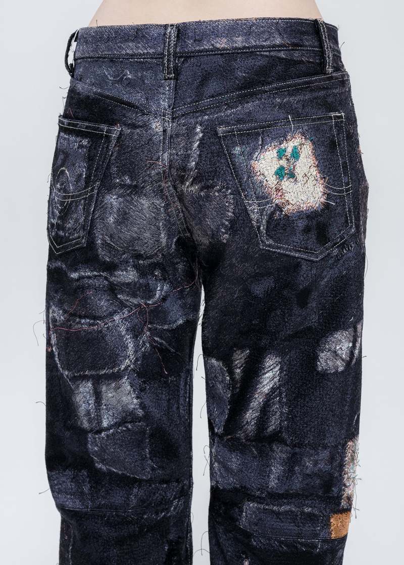 Doublet PHOTO STITCH Pants - Black | Garmentory