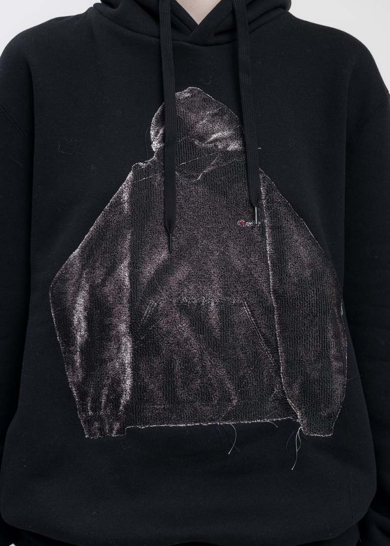 doublet ダブレット / HOODIE PHOTO STITCH HOODIE Doublet HOODIE PHOTO STITCH Hoodie - Black | Garmentory