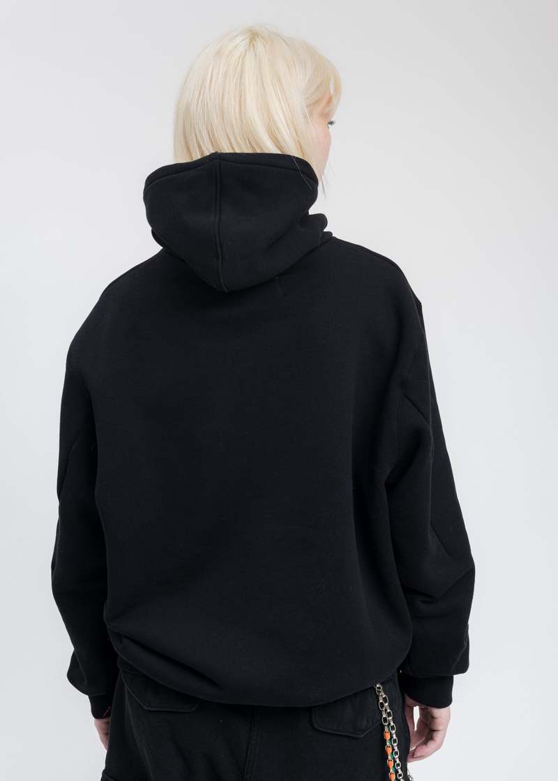 doublet ダブレット / HAND-EMBROIDERY PHOTO STITCH HOODIE Doublet HOODIE PHOTO STITCH Hoodie - Black | Garmentory