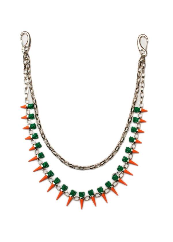 新品　ダブレット　doublet Carrot Studs Necklace Doublet Carrot Studs Necklace - Silver | Garmentory