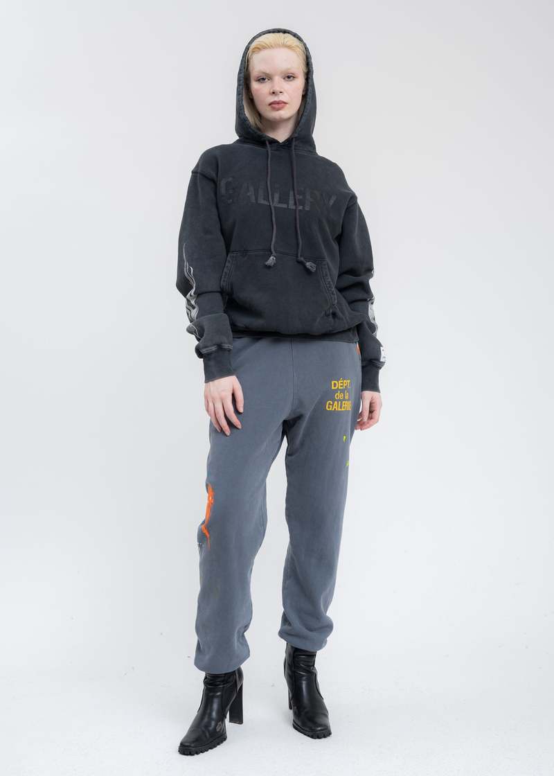 GALLERY DEPT. | SIZE LOGO HOODIE BLACK パーカー Gallery Dept. Flames Hoodie Black Men's - US