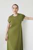Kowtow Cap Sleeve Dress - Leaf - Thumbnail 3