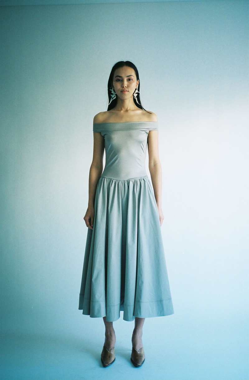 Maryam Nassir Zadeh La Savina Dress - Silver | Garmentory 