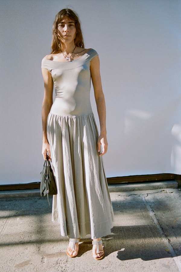 Maryam Nassir Zadeh La Savina Dress - Silver | Garmentory 