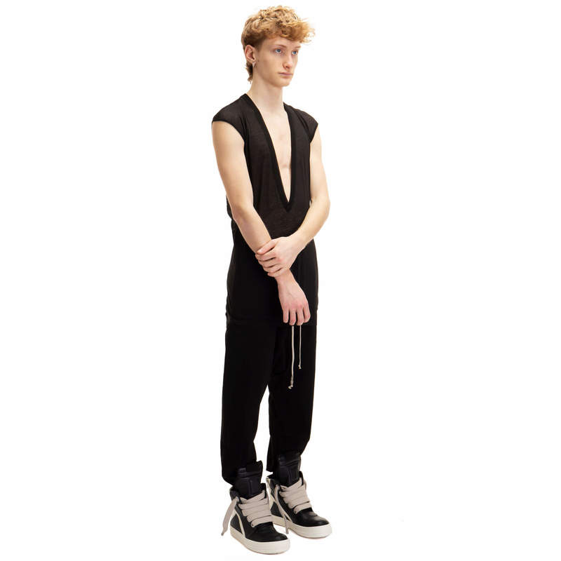Rick Owens DRKSHDW PRISONNER DRAWSTRING紺