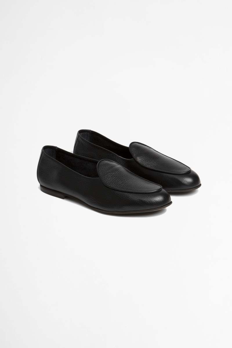 Jacques Soloviere Slippers Jacques Grain. Calf - Black