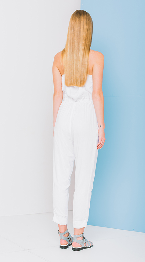 Jumpsuit with Crossover Front Detail Jumpsuit with Crossover Front Detail