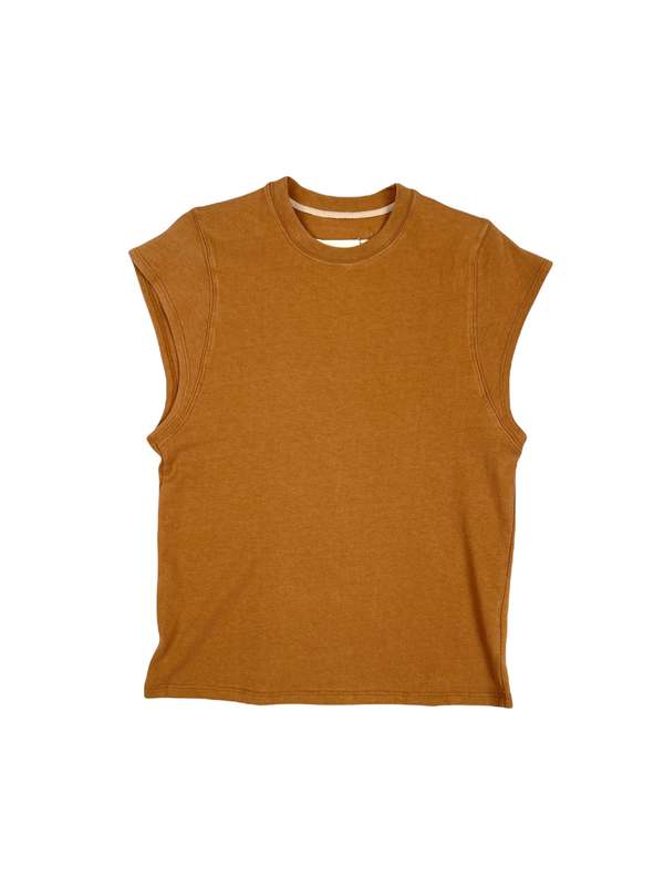 Sebastien Ami. Cut Off Tee - Khaki