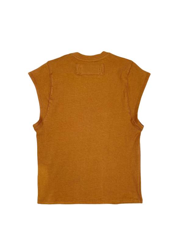 Sebastien Ami. Cut Off Tee - Khaki