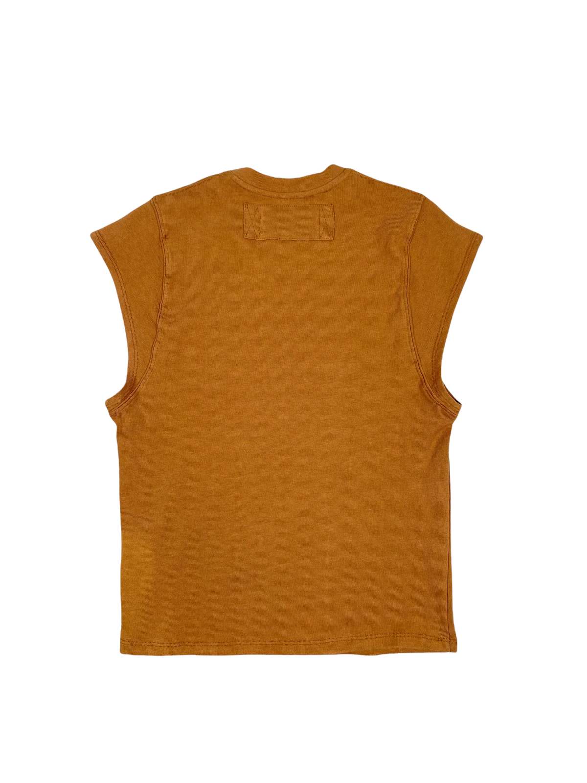 Sebastien Ami. Cut Off Tee - Khaki - Image 2 of 3
