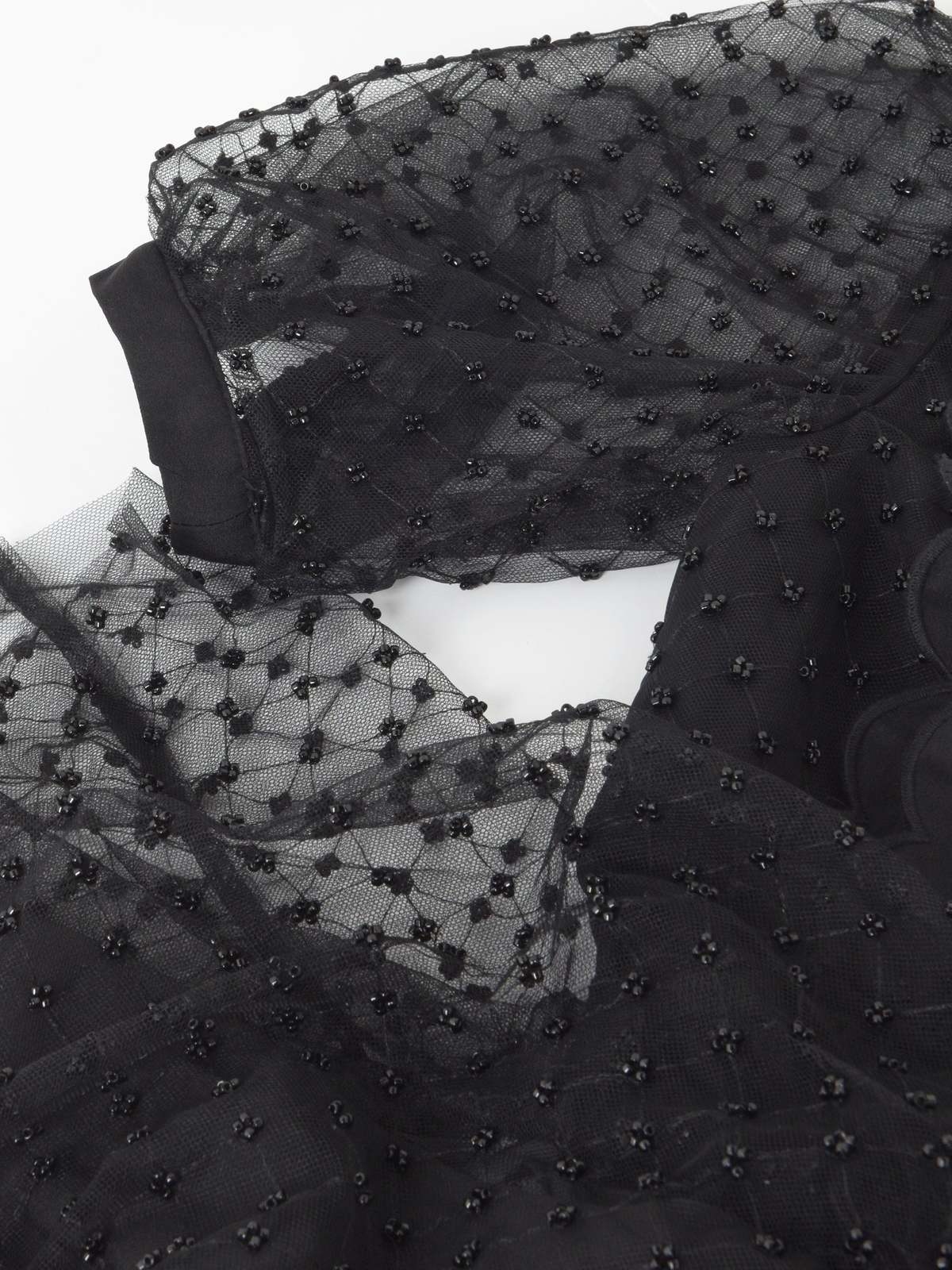 self portrait black dot mesh mini dress Polka Dot Two Piece Mesh Mini Dress