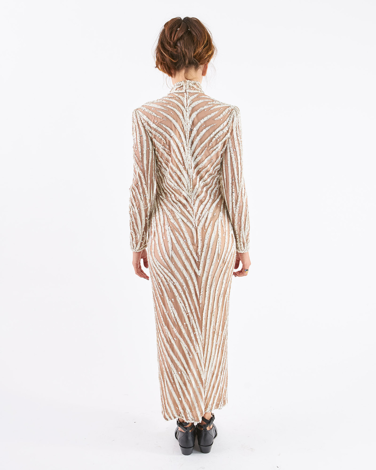 chinese dress ladies Vintage Bob Mackie Slip Dress – villa amour vintage main image 0