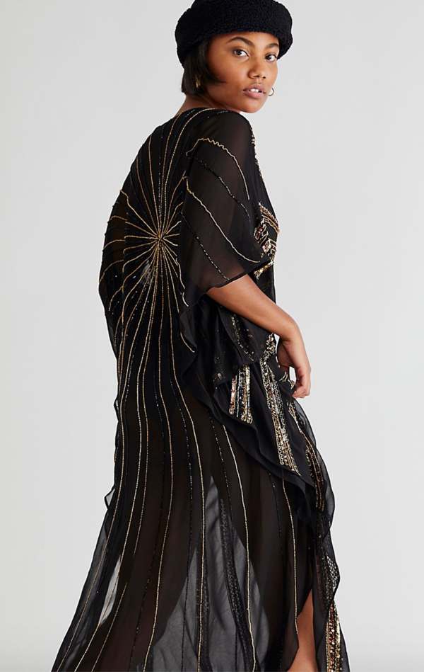 Jen's Pirate Booty Avenue Kaftan - Starburst Black