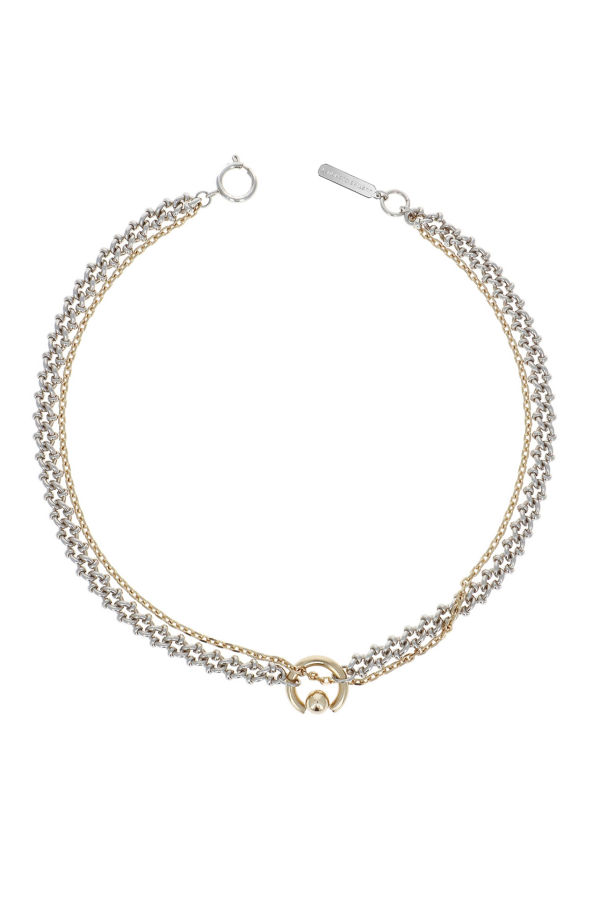 Justine Clenquet MOLLY NECKLACE - GOLD/PALLADIUM