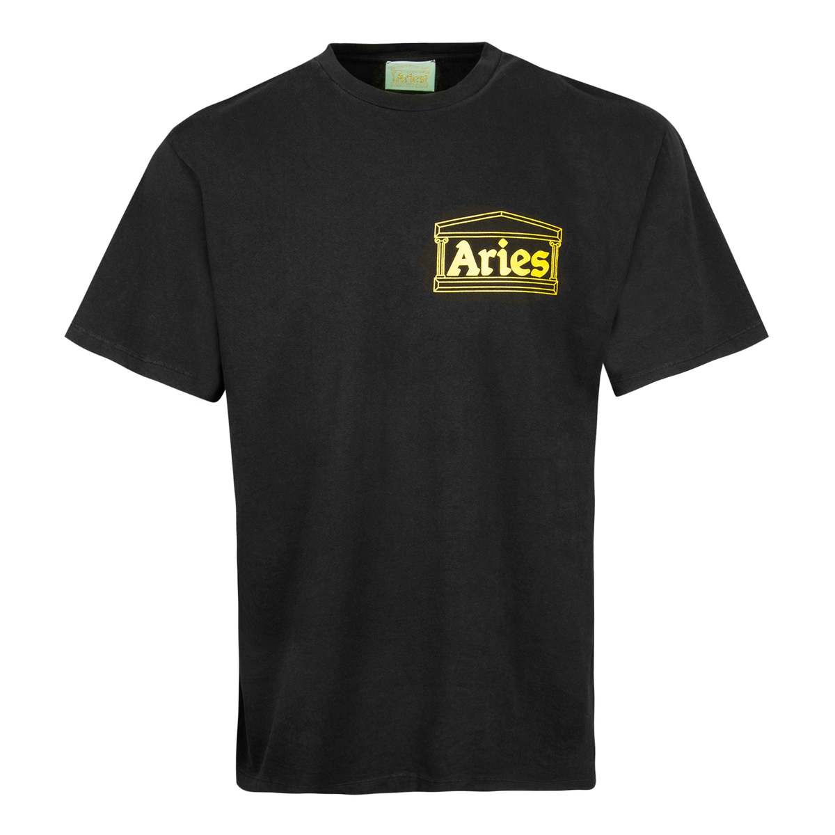 Aries Arise Temple SS T-Shirt - Black/Gold | Garmentory