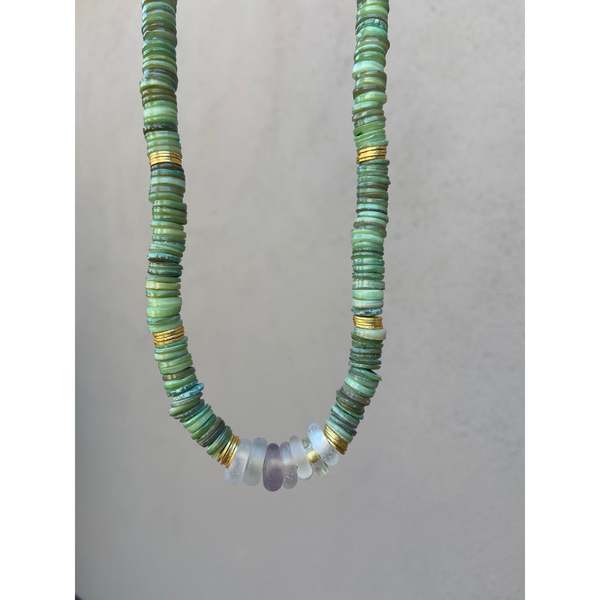 Heather Kahn Garden Boheme Necklace - Fern/Glass Heather Kahn Garden Boheme Necklace - Fern/Glass