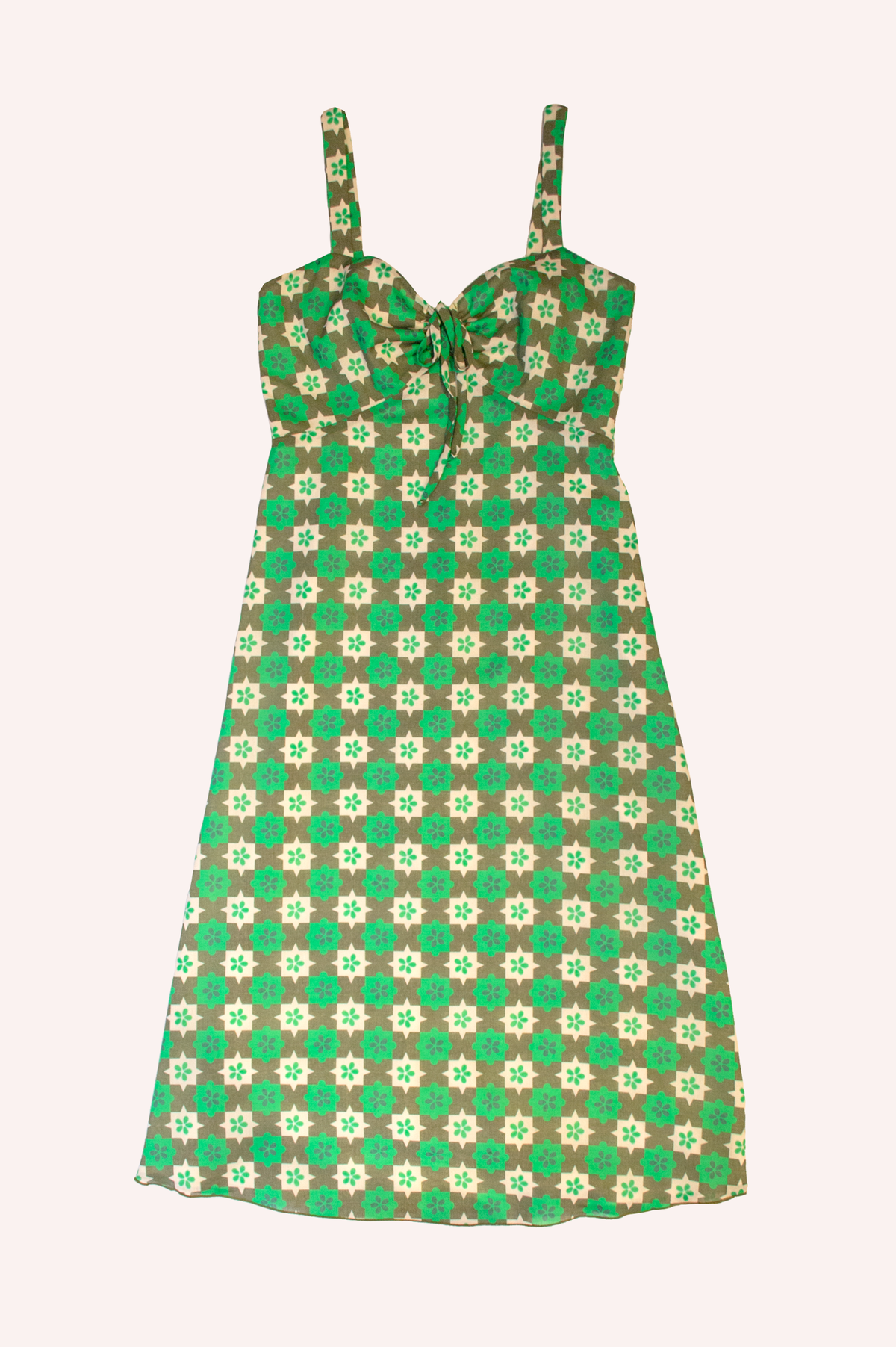 quince dresses light green Vintage Anna Sui Silk Dress main image 1