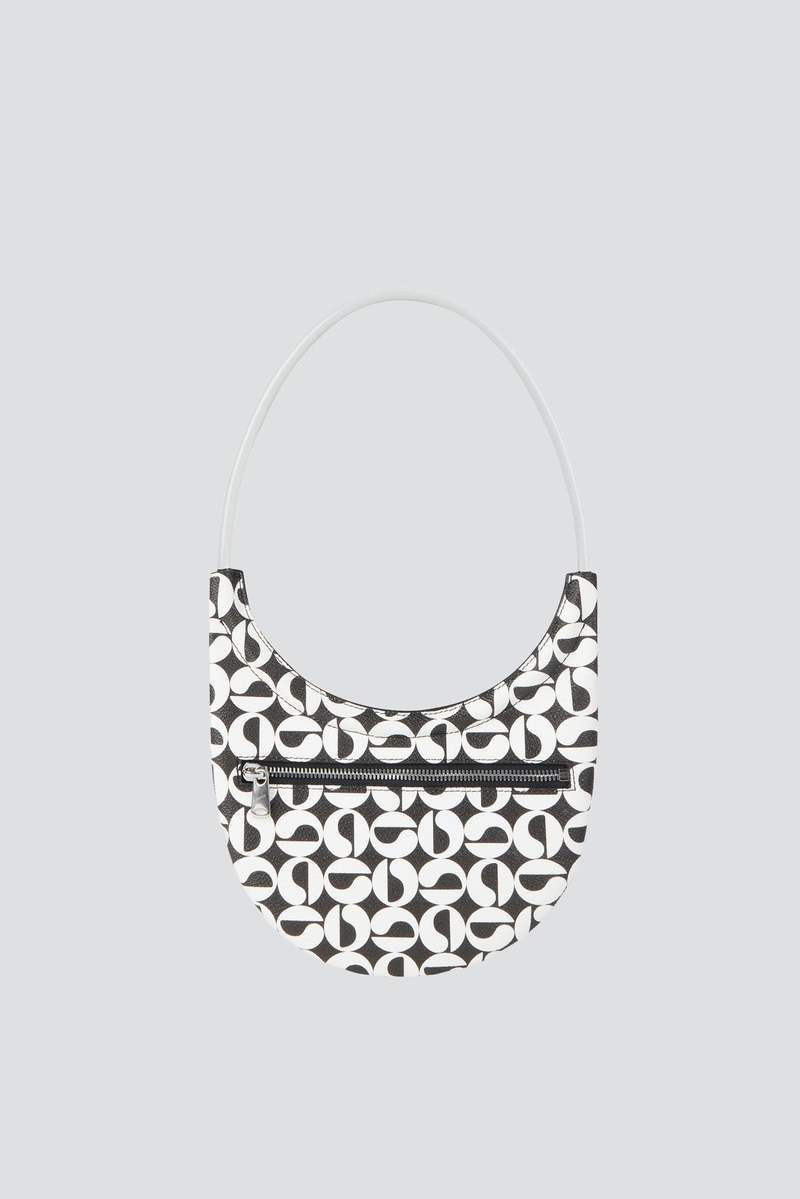 Coperni Ring Swipe Bag - Black/White