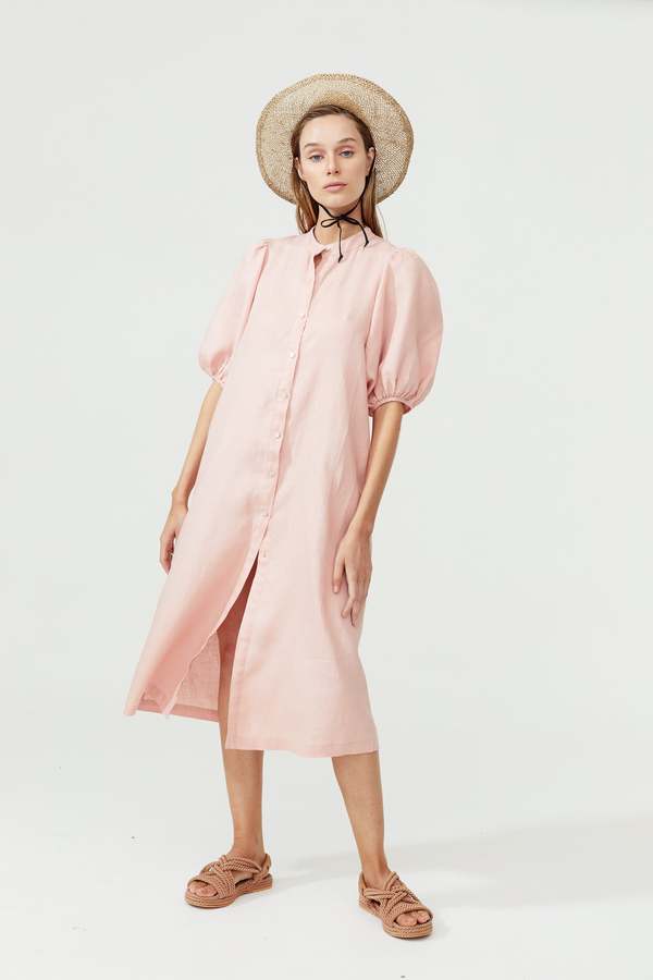 Lanhtropy Linen Bubble Dress | Garmentory Lanhtropy Linen Bubble Dress | Garmentory