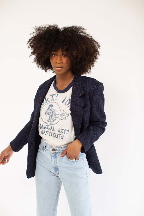 pendleton plaid blazer