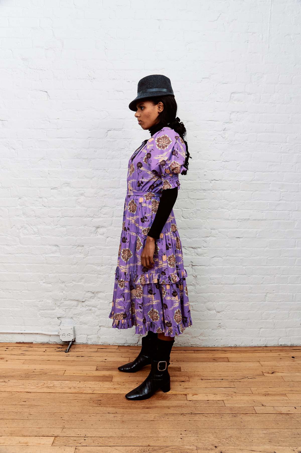 ulla johnson purple dress Ulla Johnson Purple Floral Maxi Dress