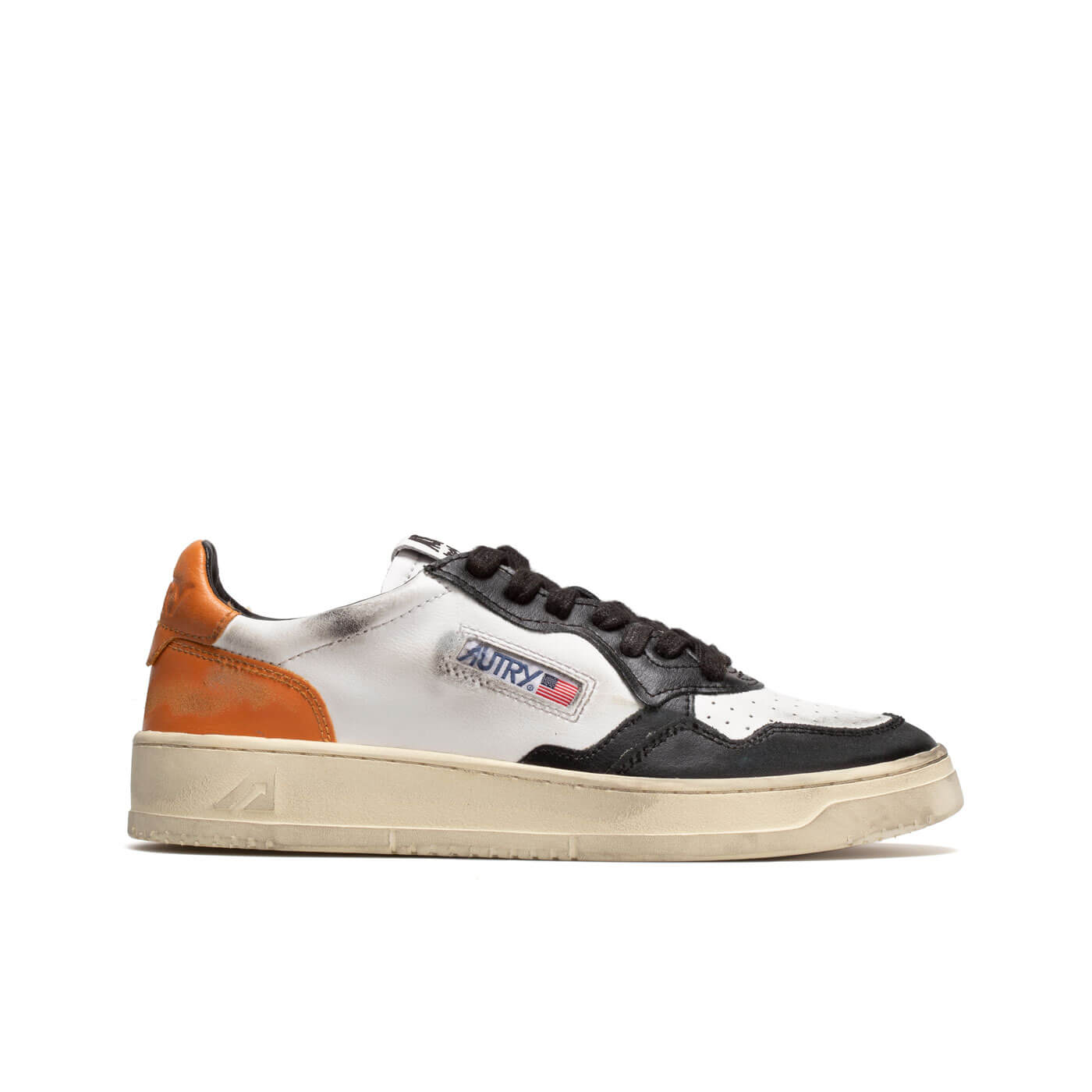【極美品】AUTRY MEDALIST LOW SUPER VINTAGE 42 Autry Medalist Low Super Vintage Sneakers In Orange And