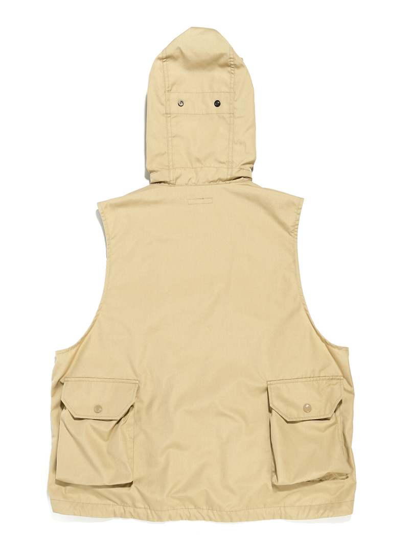 Engineered Garments PC Poplin Field Vest - Khaki | Garmentory
