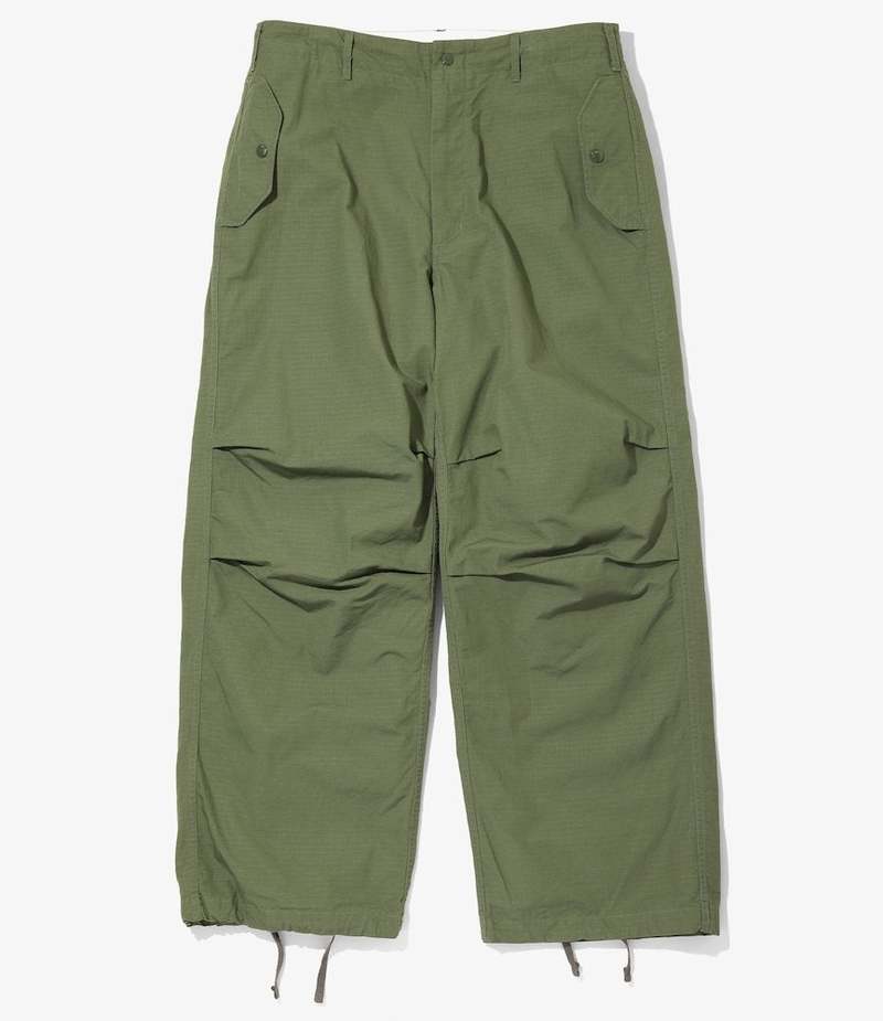 Engineered Garments Over Pant Olive Nylon Ripstop – The Foxhole