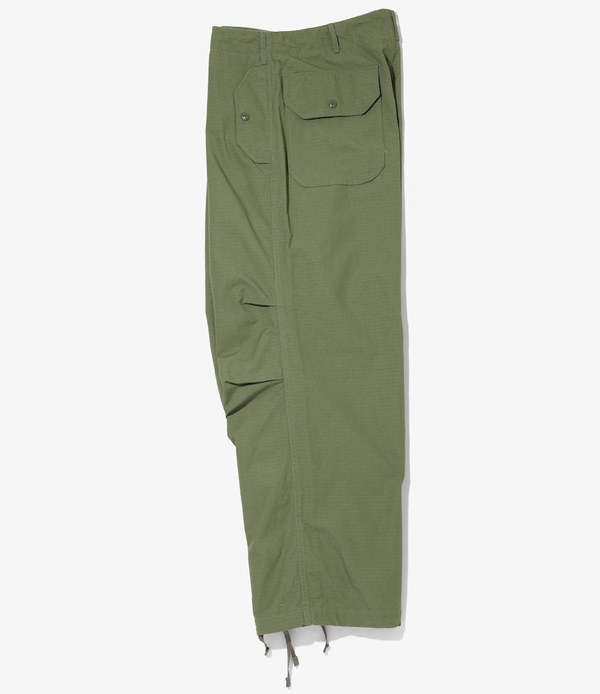 Engineered Garments Over Pant - Olive Cotton Ripstop | Garmentory