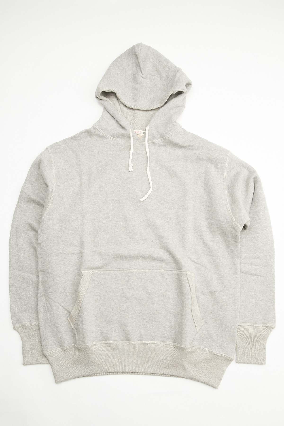 Warehouse & Co. Lot 450 Two-Needle Loopwheel Hoodie - Heather Grey - Image 1 of 7